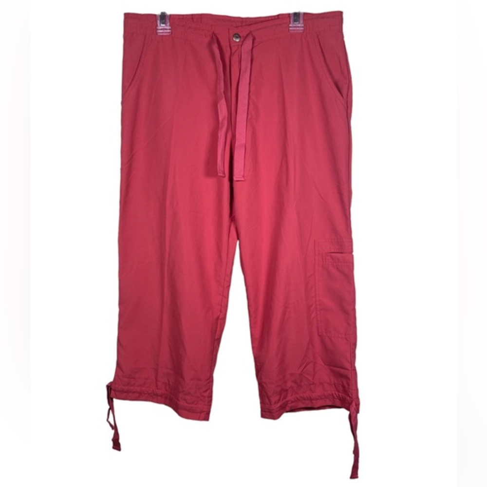 IXSPA red cropped cargo pants 90s style size large‎